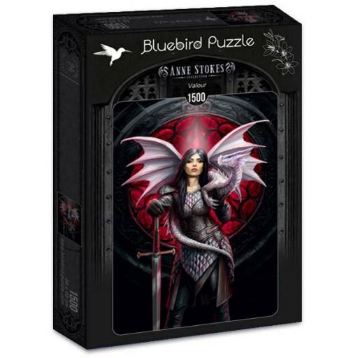 Puzzle Gotico con Armas y Dragones Anne Stokes 1500 Piezas BLUEBIRD 70441 VALOR [1]