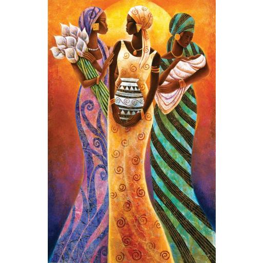 Puzzle Etnico de Arte Africano 1000 Piezas SunsOut 59267 HERMANAS DEL SOL, de Keith Mallett [0]