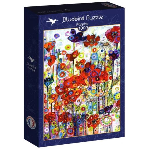 Puzzle Arte Moderno 1000 Piezas Bluebird 90363 AMAPOLAS , de Sally Rich [1]