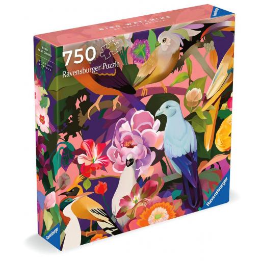 Puzzle Cuadrado 750 Piezas Ravensburger 12000998 OBSERVACION DE AVES , Colección Art & Soul [1]