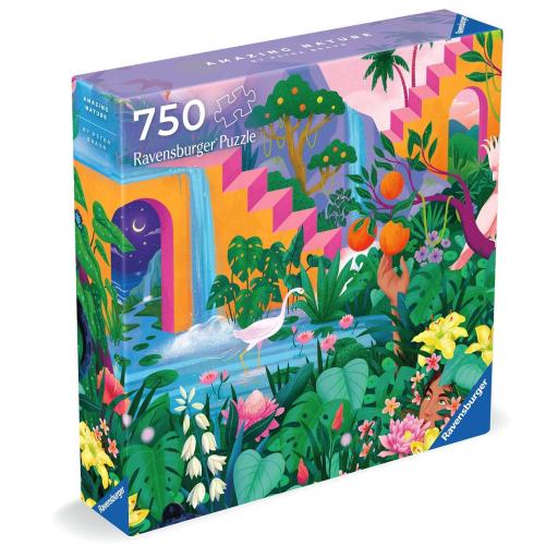 Puzzle Cuadrado 750 Piezas Ravensburger 12000999 NATURALEZA ASOMBROSA , Colección Art & Soul [1]