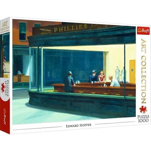 Puzzle de Arte 1000 Piezas Trefl 10747 NOCTAMBULOS , de Edward Hopper [1]