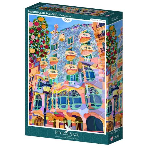 Puzzle de Arte Moderno 1000 Piezas PIECES & PEACE 00229 LA HERMOSA BARCELONA [1]