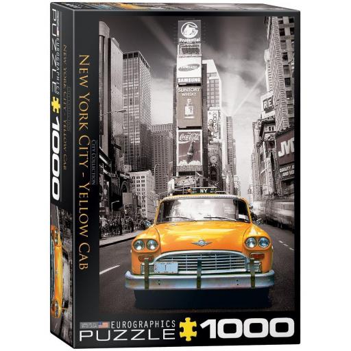 Puzzle Blanco y Negro 1000 Piezas Eurographics 6000-0657 TAXI AMARILLO DE NUEVA YORK [1]