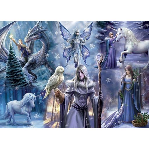 Puzzle Gotico 1000 Piezas BLUEBIRD 90561 FANTASIA INVERNAL , de ANNE STOKES [0]