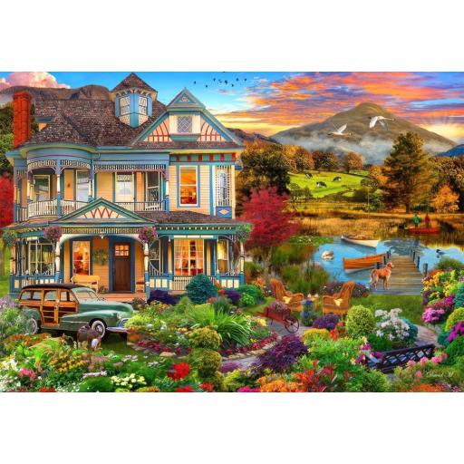Puzzle de Casas y Jardines 1000 Piezas Bluebird 90969 CASA DE CAMPO CON JARDIN [0]