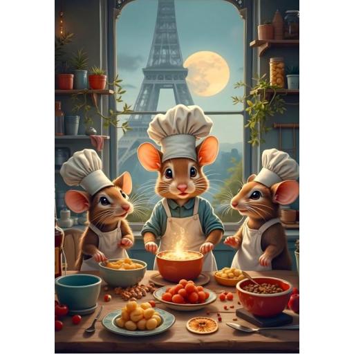 Puzzle Fantasia 1000 Piezas Bluebird 91008 PEQUEÑOS COCINEROS DE PARIS [0]