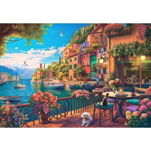 Puzzle de Paisajes Italianos 1000 Piezas Bluebird 91020 LAGO DE COMO , ITALIA [0]