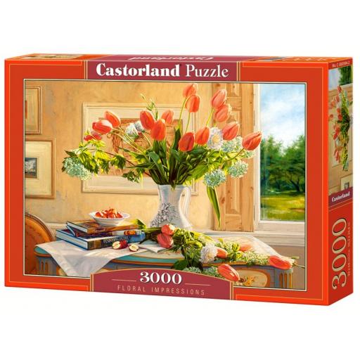 Puzzle Bodegon 3000 Piezas Castorland 300594 IMPRESIONES FLORALES [1]