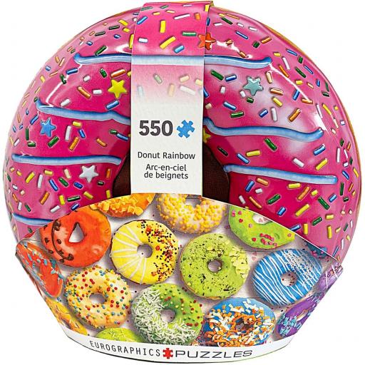Puzzle en Cajas Metalicas 550 Piezas EuroGraphics 8551-5782 LATA DONUT ARCOIRIS [0]