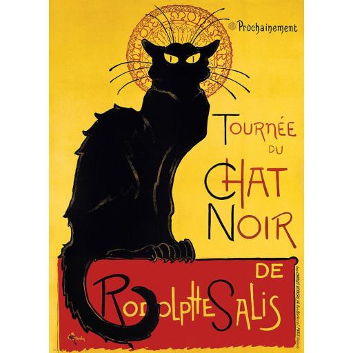 Puzzle Carteles Antiguos Retro Vintage 1000 Piezas EuroGraphics 6000-1399 EL GATO NEGRO ( Le Chat Noir ) , de Steinlen [0]