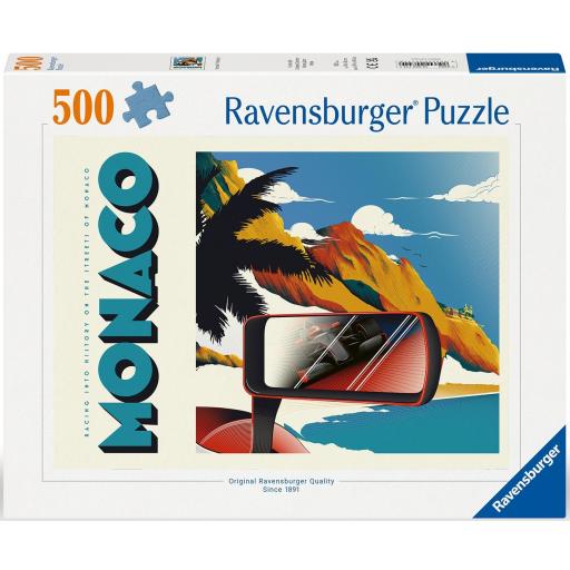 Puzzle Carteles Publicidad Antiguos 500 Piezas Ravensburger 12000774 FORMULA 1 MONACO [1]