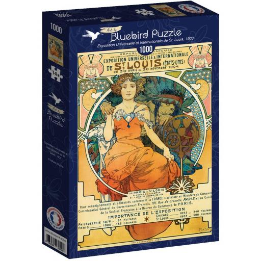 Puzzle 1000 Piezas Bluebird 60348 EXPOSICION UNIVERSAL E INTERNACIONAL ST. LOUIS , de Alfons Mucha [1]