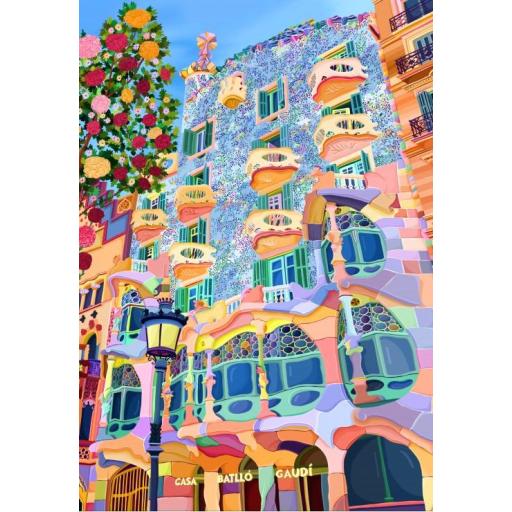 Puzzle de Arte Moderno 1000 Piezas PIECES & PEACE 00229 LA HERMOSA BARCELONA [0]