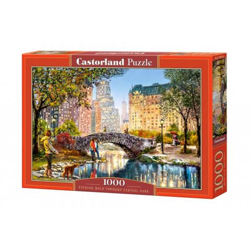 Puzzle de Nueva York 1000 Piezas Castorland 104376 PASEO POR LA NOCHE POR CENTRAL PARK DE NUEVA YORK [1]