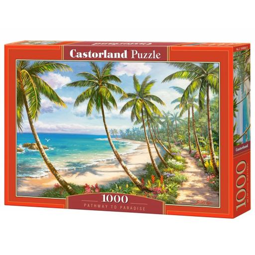 Puzzle de Playas y Palmeras 1000 Piezas Castorland 104666 CAMINO AL PARAÍSO [1]