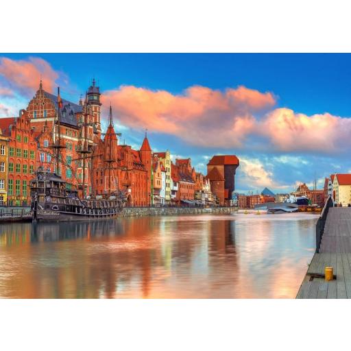 Puzzle de Ciudades 500 Piezas Castorland 53933 95 LOS COLORES DE GDANSK [0]