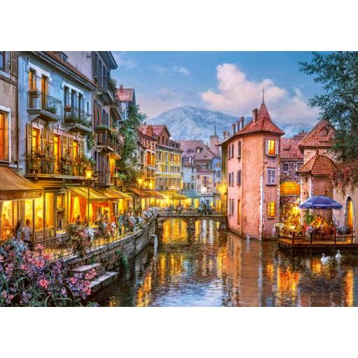 Puzzle 1000 Piezas Cherry Pazzi 30257 NOCHE EN ANNECY , FRANCIA