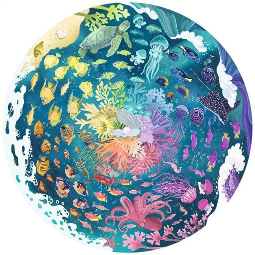 Puzzle Redondo 500 Piezas Ravensburger 17170 CIRCLE OF COLORS - OCEANO [1]