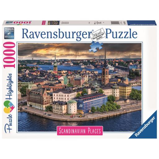 Puzzle de Ciudades de Escandinavia 1000 Piezas Ravensburger 16742 ESTOCOLMO , SUECIA [1]