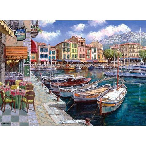 Puzzle Paisajes Costeros y Marinos 1000 Piezas Cobble Hill 40238 CAFE EN CASSIS , FRANCIA , de Sam Park [0]