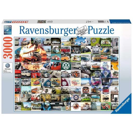 Puzzle Collage Volkswagen 3000 Piezas Ravensburger 16018 99 MOMENTOS VW BULLI [1]