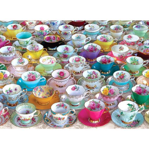 Puzzle en Cajas Metalicas 1000 Piezas EuroGraphics 8051-5314 LATA COLECCION DE TAZAS DE TE [1]