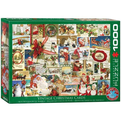 Puzzle Collage Navideño 1000 Piezas EuroGraphics 6000-0784 TARJETAS NAVIDEÑAS VINTAGE [1]