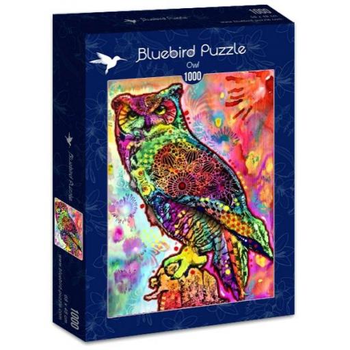 Puzzle Colorido 1000 Piezas Bluebird 70093 BUHO , de DEAN RUSSO [1]