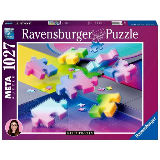 Puzzle 1000 Piezas Ravensburger 17498 GRADIENT CASCADE , Cascada de Degradado , de KAREN PUZZLES [2]