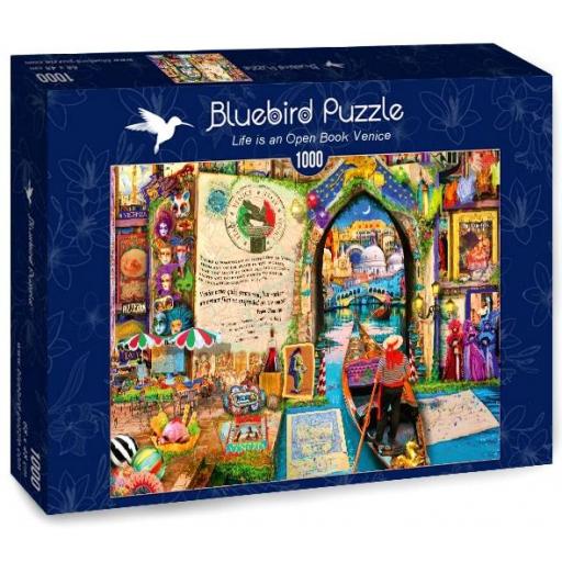 Puzzle 1000 Piezas Bluebird 70242 LA VIDA ES UN LIBRO ABIERTO - VENECIA , de Aimee Stewart [1]