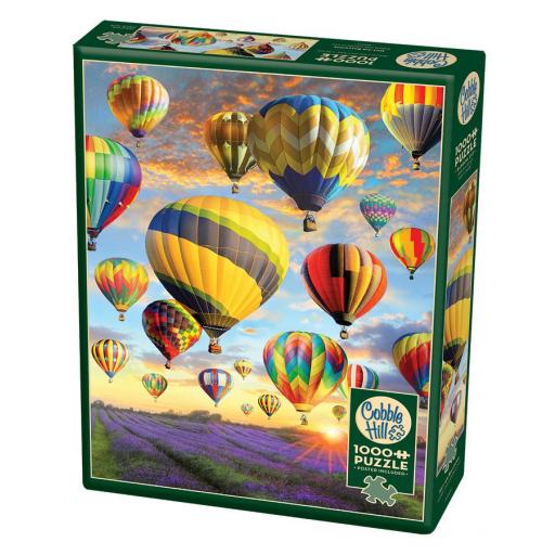 Puzzle de Paisajes con Globos 1000 Piezas Cobble Hill 80025 GLOBOS AEROSTATICOS [1]