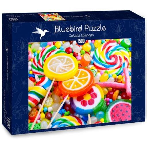 Puzzle Colorido 1500 Piezas Bluebird 70379 PIRULETAS DE COLORES [1]