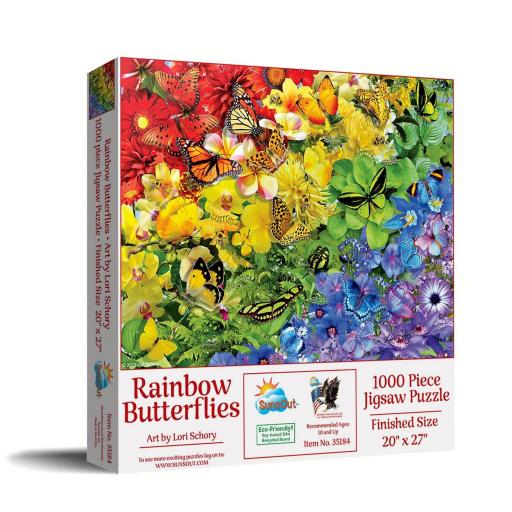 Puzzle Colorido 1000 Piezas SunsOut 35184 ARCOIRIS DE MARIPOSAS [1]