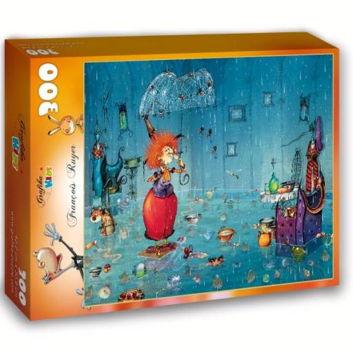 Puzzle Senior e Infantil de Brujas 300 Piezas GRAFIKA KIDS 02120 BRUJA MOJADA , de François Ruyer [1]