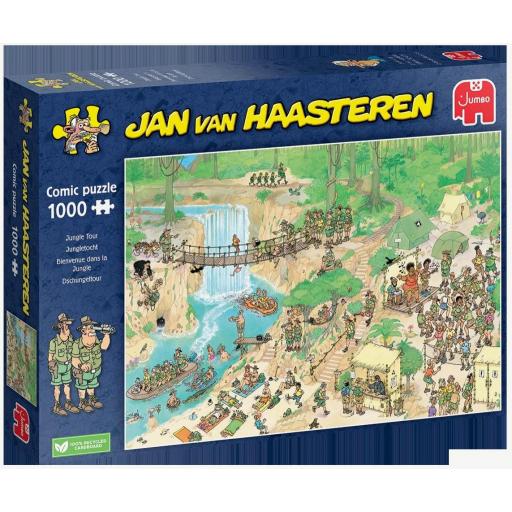 Puzzle Comic 1000 Piezas JUMBO 01848 UN TOUR POR LA JUNGLA , de Jan Van Haasteren [1]