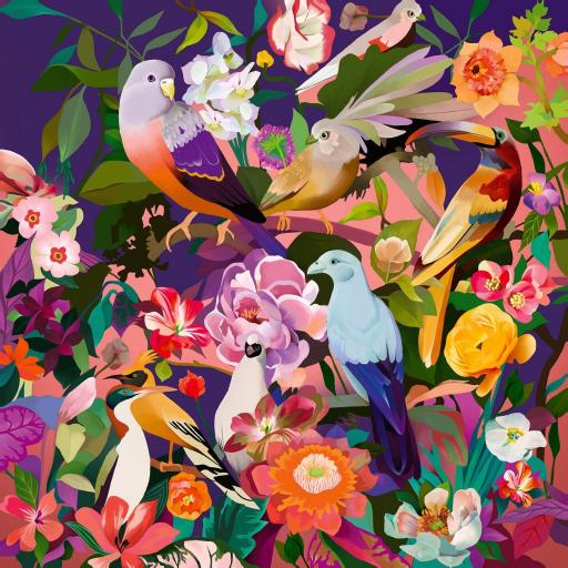 Puzzle Cuadrado 750 Piezas Ravensburger 12000998 OBSERVACION DE AVES , Colección Art & Soul [0]
