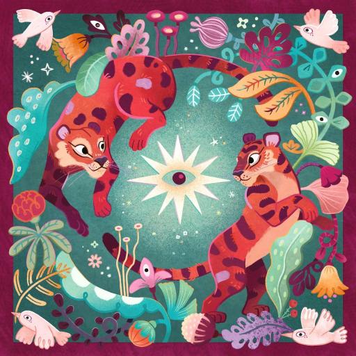 Puzzle Cuadrado 750 Piezas Ravensburger 12001001 SUEÑOS DE ANIMALES , Colección Art & Soul