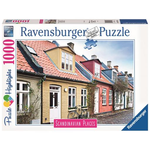 Puzzle de Paisajes de Escandinavia 1000 Piezas Ravensburger 16741 ARHUS , DINAMARCA [1]