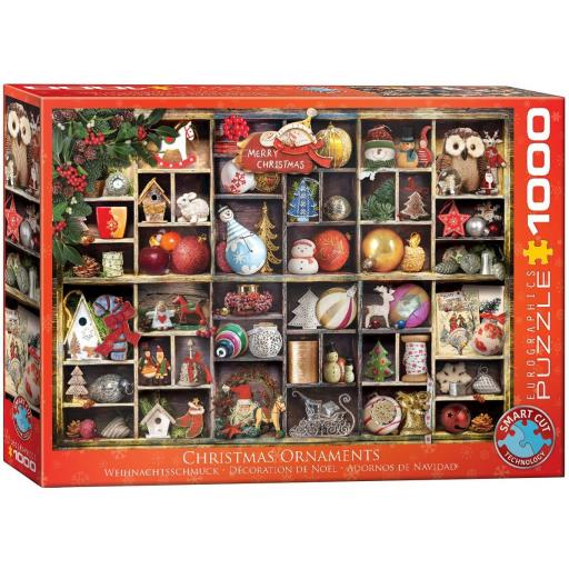 Puzzle Navideño 1000 Piezas EuroGraphics 6000-0759 ADORNOS DE NAVIDAD [1]