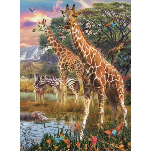 Puzzle Infantil de Animales Salvajes 150 Piezas XXL Ravensburger 12943 JIRAFAS EN AFRICA [0]