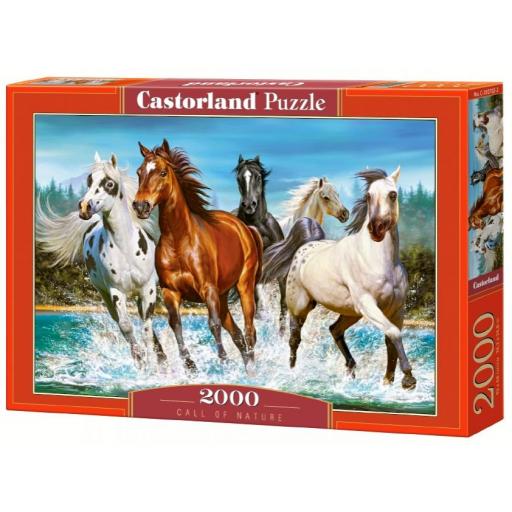 Puzzle de Caballos 2000 Piezas Castorland 200207 LA LLAMADA DE LA NATURALEZA [1]