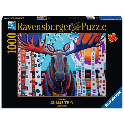 Puzzle de Arte y Animales 1000 Piezas Ravensburger 13979 ALCE DE INVIERNO "Winter Moose" [1]