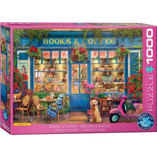 Puzzle 1000 Piezas EuroGraphics 6000-5869 LIBROS Y CAFE [1]