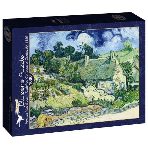 Puzzle de Arte CABAÑAS CON TECHO DE PAJA EN CORDEVILLE de Vincent Van Gogh 1000 Piezas Bluebird 60303 [1]