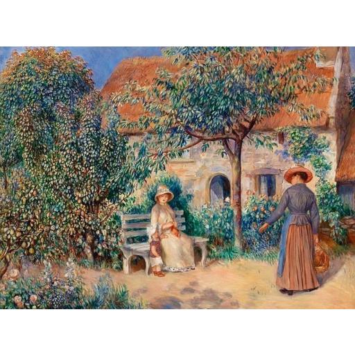 Puzzle de Arte 1000 Piezas D-TOYS 77691 ESCENA DE JARDIN EN BRETAÑA , de Pierre-Auguste Renoir