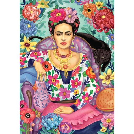 Puzzle de Arte y Pintura 1000 Piezas D-TOYS 77592 FRIDA KAHLO , de Groos Zselyke