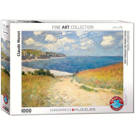 Puzzle de Arte 1000 Piezas EuroGraphics 6000-1499 CAMINO EN LOS CAMPOS DE TRIGO , de Claude Monet [1]