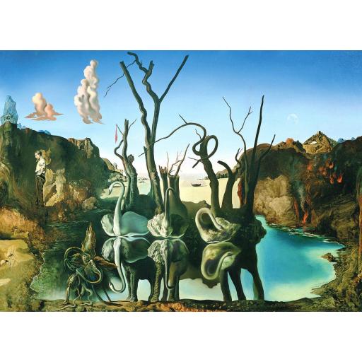 Puzzle de Arte 1000 Piezas EuroGraphics 6000-0846 CISNES QUE SE REFLEJAN COMO ELEFANTES , de Salvador Dalí [0]