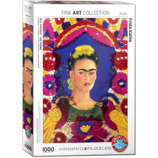 Puzzle de Arte 1000 Piezas EuroGraphics 6000-5425 AUTORRETRATO EL MARCO , de Frida Kahlo [1]